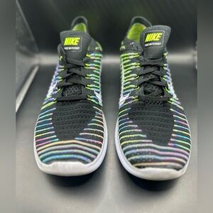 Nike Black and Multicolor Flyknit Shoes